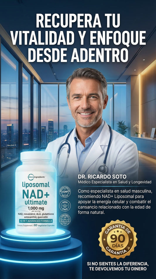 NAD+ ¿Tu rendimiento ya no es el mismo? Tu cuerpo necesita esto.